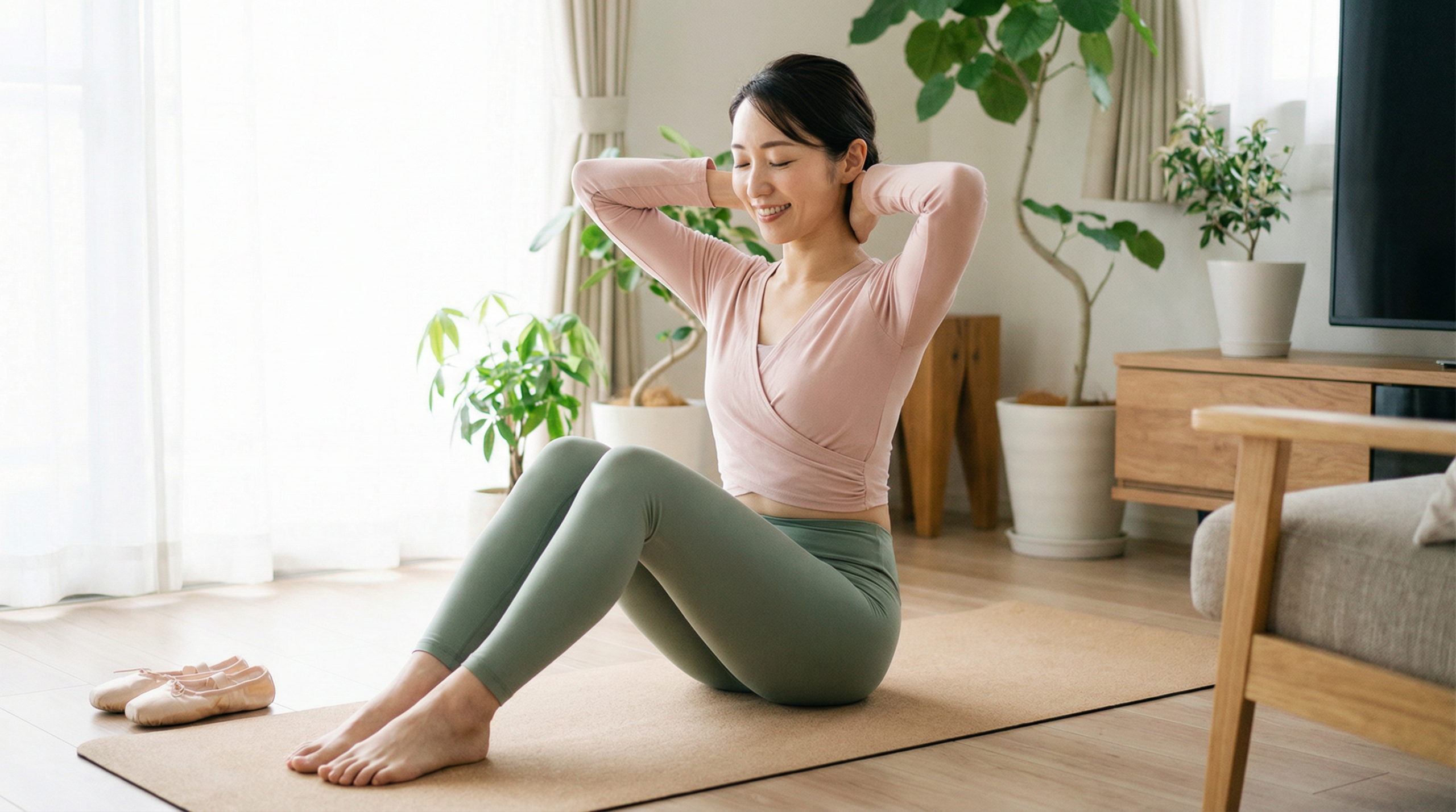 バレリーナのような首の長い印象美人になれるストレッチ