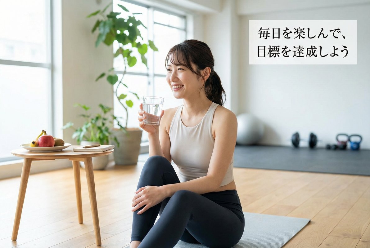 ダイエットを楽しく続ける女性